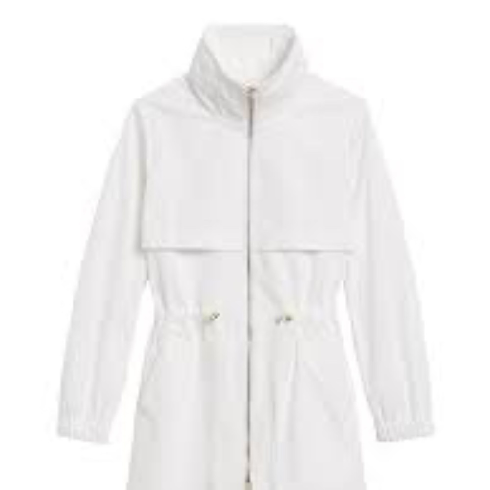 Banana Republic WATER-REPELLENT LONG RAIN JACKET in Medium Tall